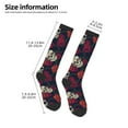 thumbnail image 5 of Easygdp Roses Skulls Soccer Socks Sport Knee High Socks Calf Compression Athletic Socks for Men and Women, 5 of 9