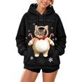 thumbnail image 5 of JAJAHO Fuzzy Pet Carrier Hoodie Christmas Unisex Small Animal Holding Sweatshirt Cat Dog Pouch Pullover Tops, 5 of 6