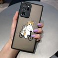 thumbnail image 3 of Funda para Samsung Galaxy NOTA 20 10 9 8 A13 A12 A10 A11 7 A04E A04 A03S A02 A03 5G ULTRA Plus funda con ilustración de dibujos animados de gato lindo, 3 of 5