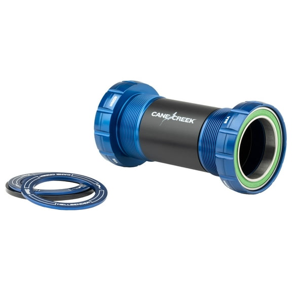 Cane Creek Hellbender 70 Bottom Bracket - English, For 30mm Spindles, Blue
