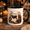 Black, variant on Vault Crest Cozy Cute Ghost Book Lover Ceramic Coffee Mugs for Halloween 11 oz 15 oz