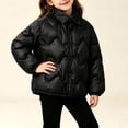 thumbnail image 5 of KyCheLot Winter Jacket for Girls Button Lapel Neck Long Sleeve Jackets Comfy Thermal Windproof Outerwear, 5 of 8