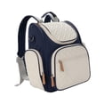 thumbnail image 2 of Bolsa de pañales Mochila Artículos esenciales de viaje Bolsa de bebé, Bolsa de hombro Mochila informal Bolsa de pañales, Bolsa de bebé para mamá para azul oscuro, 2 of 8