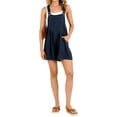 thumbnail image 2 of Women Sleeveless Linen Short Overalls with Pockets Loose Fit Summer Casual Jumpsuits Wide Leg Bib Rompers for Casual, 2 of 9