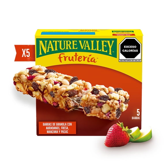 Barras de granola Nature Valley frutería 5 pzs