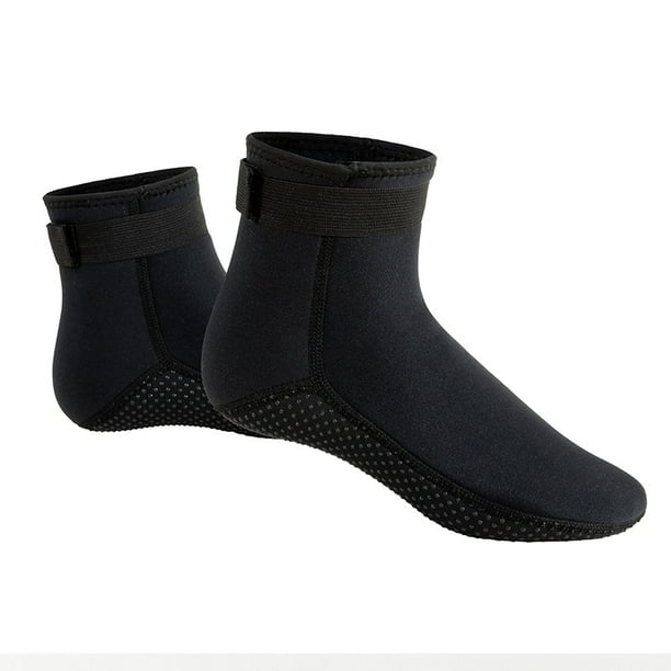 Calcetines de buceo térmicos de neopreno de 3mm, calcetines antideslizantes para traje de neopreno, zapatos de agua para playa para hombres y mujeres, combinan con contornos de pies únicos