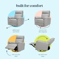 thumbnail image 5 of DaVinci Suzy Swivel Glider Recliner Chair, Frost Grey, 5 of 8