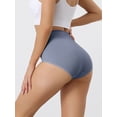 thumbnail image 2 of Unique Bargains Women's Plus Size High Waist Underpants Stretch Briefs XXL Blue, 2 of 6