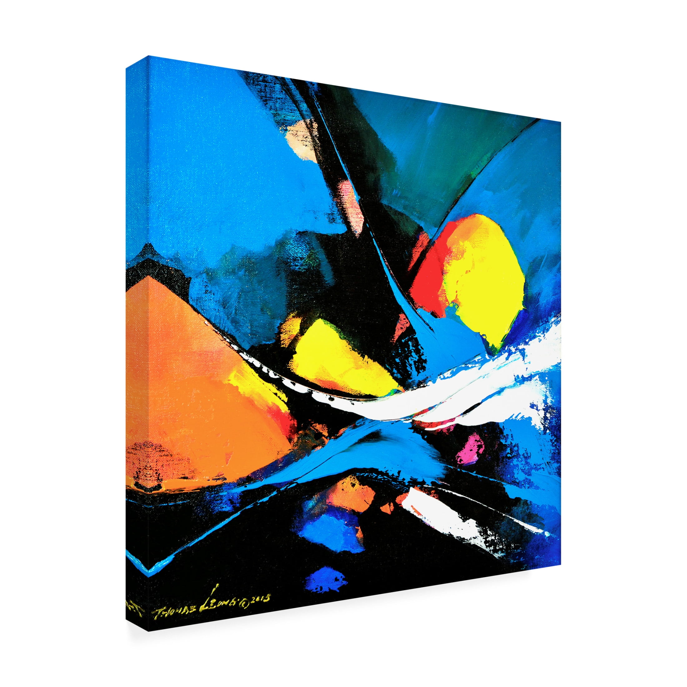 Canvas Wall Art - Thomas Leung 'Fly Higher' Wall Art for Living Room, Bedroom, or Office Décor by Trademark Fine Art - 35 x 35 Inches