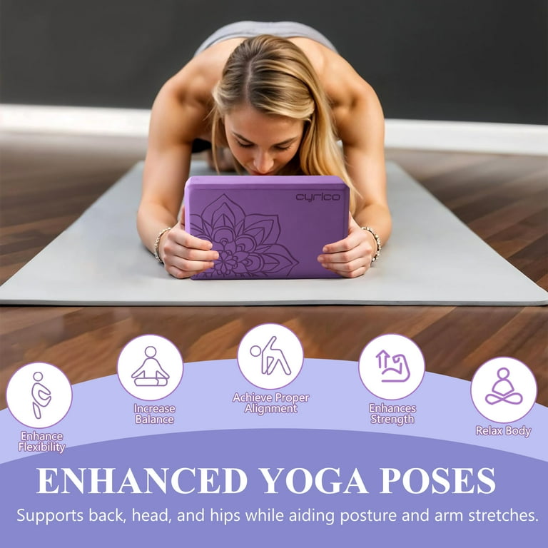 Cyrico Yoga Blocks 2-Pack with 6 ft Strap photo 2