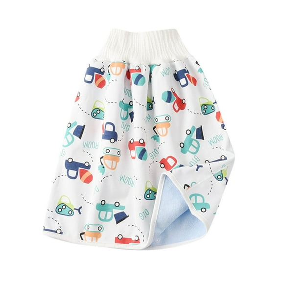 IROINNID Toddler Baby Boys Girls Diaper Skirts Cute Cartoon Printed Skirts Waterproof Impermeable Leakproof Diaper Skirt Spring