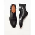 thumbnail image 3 of Ariston Mens Black Oxford Lace-up Leather Dress Shoes, 3 of 5