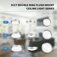 thumbnail image 6 of 12 Inch Double Ring LED Flush Mount Ceiling Fixture with 5CCT Seletable, 6 of 8