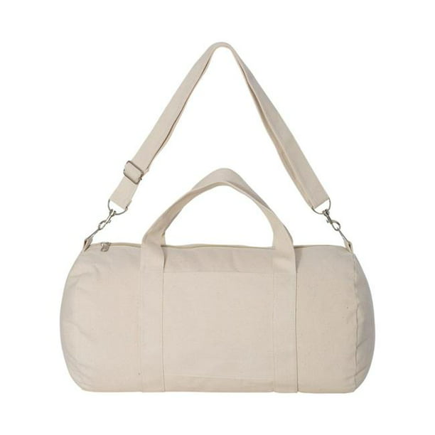 Liberty Bags 3301L-Natural-ONE Grant Cotton Canvas Duffle Bag, Natural ...