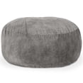 thumbnail image 2 of Jaxx  Gigantic Mega Saxx Bean Bag Chair and Lounger For Adults Padded Microvelvet - Pewter Large, 2 of 5