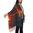 thumbnail image 4 of Sikiie Candle Shepherd Dog Shawl Wraps Big Scarf Tassel Fall Winter Thick Scarf Warm Shawl Women Fall Gifts, 4 of 8