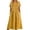 Z1#Yellow990, variant on Puliio Summer Dresses for Women Short Sleeve Round Neck Embroidered Linen Midi Dress with Pockets