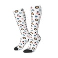 thumbnail image 2 of Fotbe Cartoon Animals print Women's Men's Novelty Crew Socks Cotton Socks Knee High Socks for Walking,Running,Nurses,Pregnancy, 2 of 8