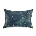 thumbnail image 7 of Yayeee Pillowcase Queen Size Set of 2 Satin Wrinkle Resistant Pillow Case, Dark Star Map, 7 of 7