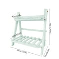 thumbnail image 3 of Multifunctional Wooden Plant Stand | Foldable Succulents & Flower Display Rack | 13.78x13.78x6.69 Inch Storage Shelf for Living Room Balcony Decor, 3 of 6
