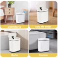 thumbnail image 2 of Botes de Basura,8L Cubo De Basura Autom&aacute;tico Con Sensor Para Ba&ntilde;o,Cubo de Basura de Pl&aacute;stico,Botes de Basura Inteligente,inteligente con tapa,para Inodoro (Blanco con, 2 of 7