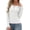 White, variant on Zeagoo Women's Long Sleeve Henley T-Shirt Button Ribbed Knit Slim Fit Casual Basic Top Spring Fall Clothes