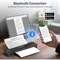 thumbnail image 3 of Phomemo Portable Printers Wireless for Travel, [Upgrade] P831 Inkless Thermal Transfer Portable Printer Support 8.5'' x 11'' US Letter Regular Copy Paper, Compatible with Phone & Laptop, 300DPI, 3 of 16