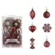 thumbnail image 2 of Fiudx Juego de Bolas Navideñas, 16 Piezas de Adornos Navideños con Purpurina Pintada, Forma de Copo de Nieve, Corazón, Caramelo, Nuez, Decoración para Árbol y Corona, Decoración para Fiestas, Regalo, 2 of 2