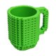 thumbnail image 1 of Taza De Bloques De Construcción De Bricolaje, Taza De Café De Ladrillo Multiusos De Aspecto Verde, Material ABS Para El Hogar Para Adultos, 1 of 8