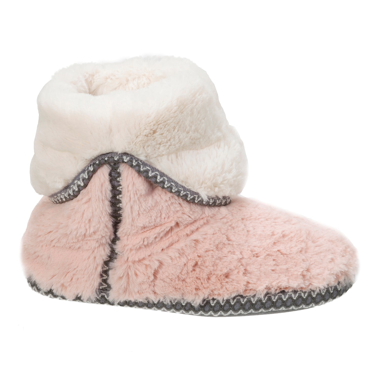 Dearfoams Women's Faux Fur Foldown Boot Slippers - Walmart.com