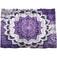 thumbnail image 2 of Coolnut Purple Mandala Kitchen Curtains 36 Inch Length Blackout Thermal Insulating Tier Curtains with Rod Pockets Short Curtains Home for Living Room/Bedroom Home Decor, 2 of 7