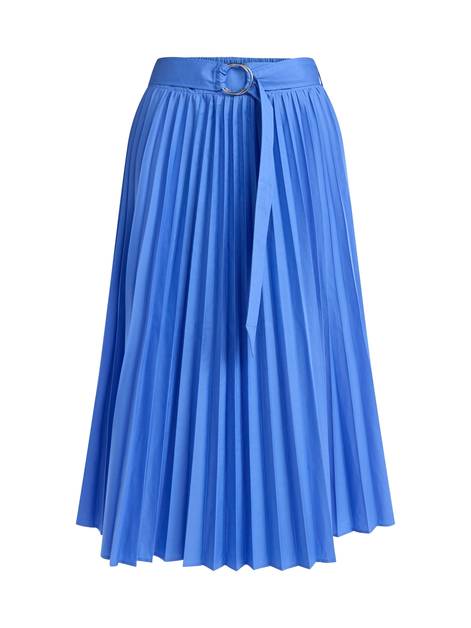 Free Assembly Women's and Women's Plus Sunburst Pleat Maxi Skirt, Sizes XS-4X
