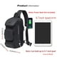 thumbnail image 2 of Mochila bandolera OZUKO Impermeable para hombre 21 x 12 x 35 cm, 2 of 7