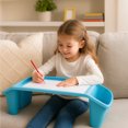 thumbnail image 4 of Storex Portable Plastic Lap Desk, Lightweight Tray for Children, Blue, 4 of 5