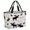 Black, White, Gray, variant on Black Moose Beach Bag for Women, Large Breathable Mesh Beach Tote Bag, Modern Abstract Art Sandproof Lightweight Travel Bags for Vacation Picnic Swimming Pool 15.7"x15.7"x9.1"