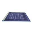 thumbnail image 2 of Ahgly Company Machine Washable Indoor Square Persian Blue Traditional Area Rugs, 6' Square, 2 of 4