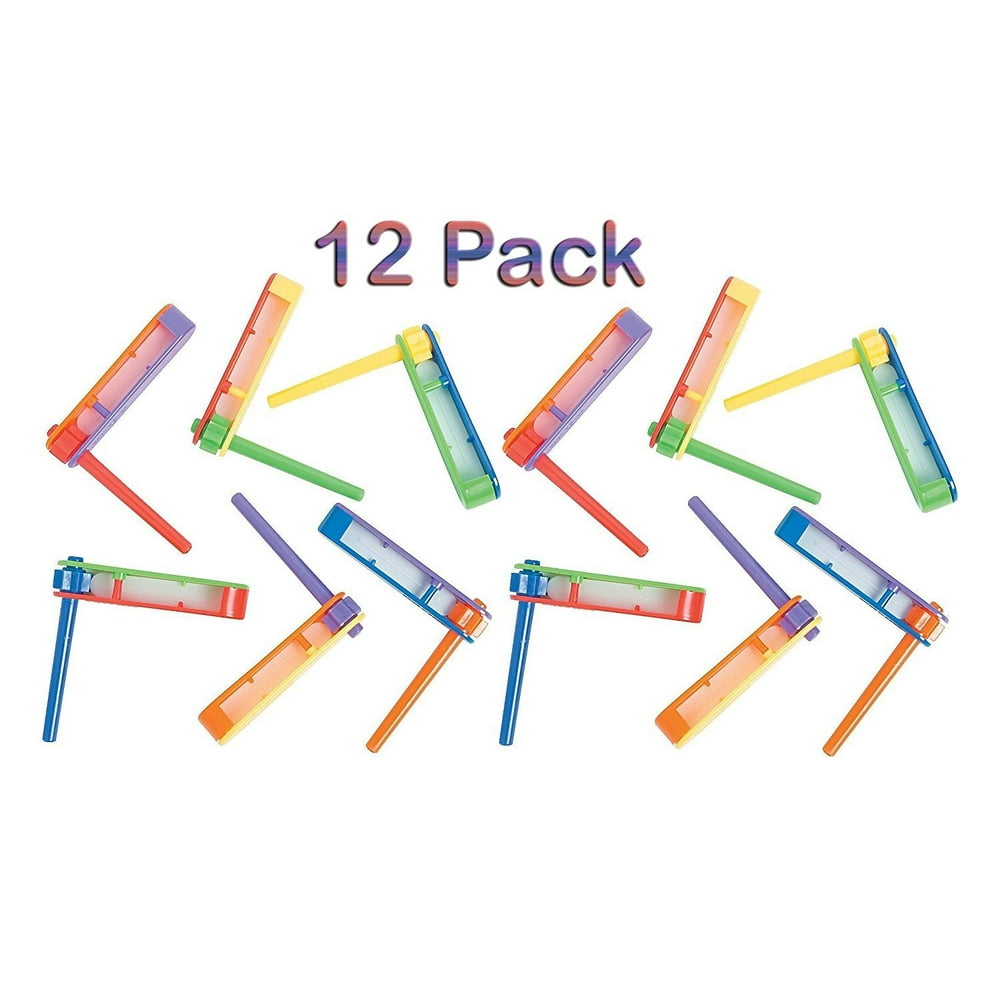 Ratchet Noise maker Plastic Pack Of 12 Assorted Bright Colors