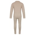 thumbnail image 6 of TiaoBug Kids Thermal Long Johns Set Underwear Long Sleeve Tops and Pants Warm Base Layer Set Coffee 2-3, 6 of 7