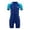 X4 Blue, variant on Ticikt Boys' Athletic One-Piece Swimsuit, Front Zip Rash Guard for Swim Training,Red