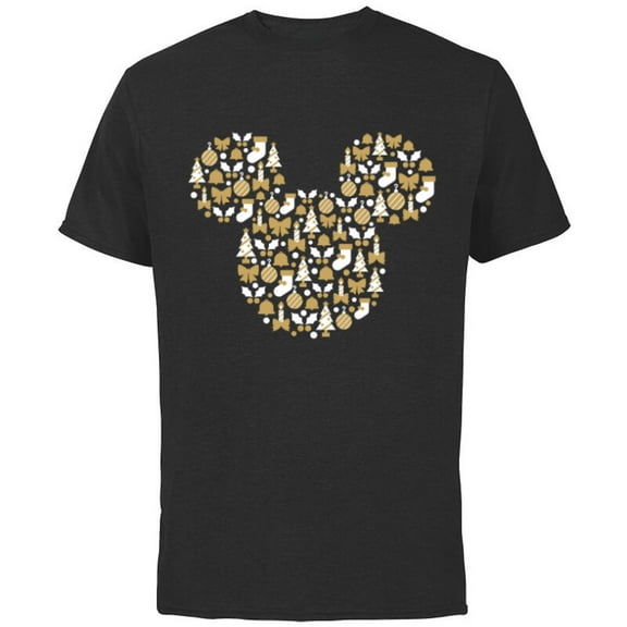 Disney Mickey Mouse Icon Holiday Cheer - Short Sleeve Cotton T-Shirt for Adults - Customized-Red