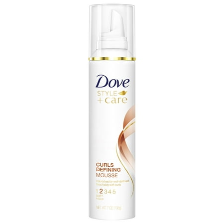 Dove Style + Care Curls Defining Mousse, 7 oz (Best Mousse For Thick Curly Hair)