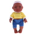 thumbnail image 2 of Muñeco de bebé de 26 cm, niño de vinilo con trajes de piezas, juguete para dormir para niños Zulema  Muñeca realista, 2 of 8