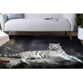 thumbnail image 4 of Tiger Rugs, Man Cave Rugs, Farmhouse Rug, Animal Rugs, Bath Rug, Runner Rug, Pet Friendly Rug, Customs Rug, Corridor Rug, Car Mat, 2.6'x5' - 80x150 cm, 4 of 8