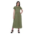 thumbnail image 1 of Moomaya Short Sleeve Kurta Printed Women Front Slit Kurti Summer Clothing, 1 of 5