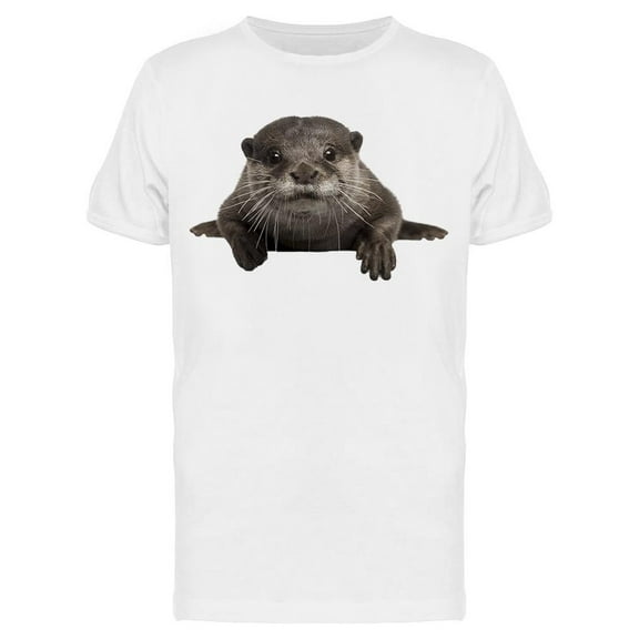 Beautiful Small-clawed Otter T-Shirt Men -Image by Shutterstock, Male 3X-Large