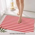thumbnail image 3 of Boho Red Stripe Door Mat&nbsp;Indoor Outdoor Entrance, Non Slip Small Rug for Kitchen Bathroom Entryway Rug, Abstract Geometric White Minimalist Washable Doormat Floor Mat for Office 16x24 Inch, 3 of 8