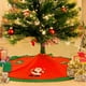 thumbnail image 3 of 90cm Papá Noel Falda de árbol de Navidad Decoración de vacaciones de Navidad Adorno Fiesta en casa Falda de árbol Alfombrilla Delantal Inevent JJ8810-05, 3 of 6