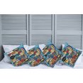 thumbnail image 2 of Ambesonne Indie Throw Pillow Cover 4 Pack, Various Monsters Universe, 24", Multicolor, 2 of 7