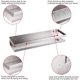 thumbnail image 5 of Estante de ducha de baño de acero inoxidable, cesta de cocina para baño, estante de ducha, estante flotante de metal resistente a la oxidación para almacenamiento de baño en la pared., 5 of 5