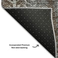 thumbnail image 3 of Addison Rugs Mayfield Washable Transitional Stripes Brown Rectangle Rug, 10' x 14', 3 of 6